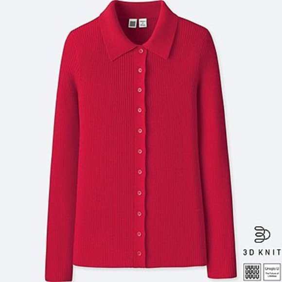 NWT Uniqlo U 3D Extra Fine Merino Knitted Shirt - Picture 1 of 3